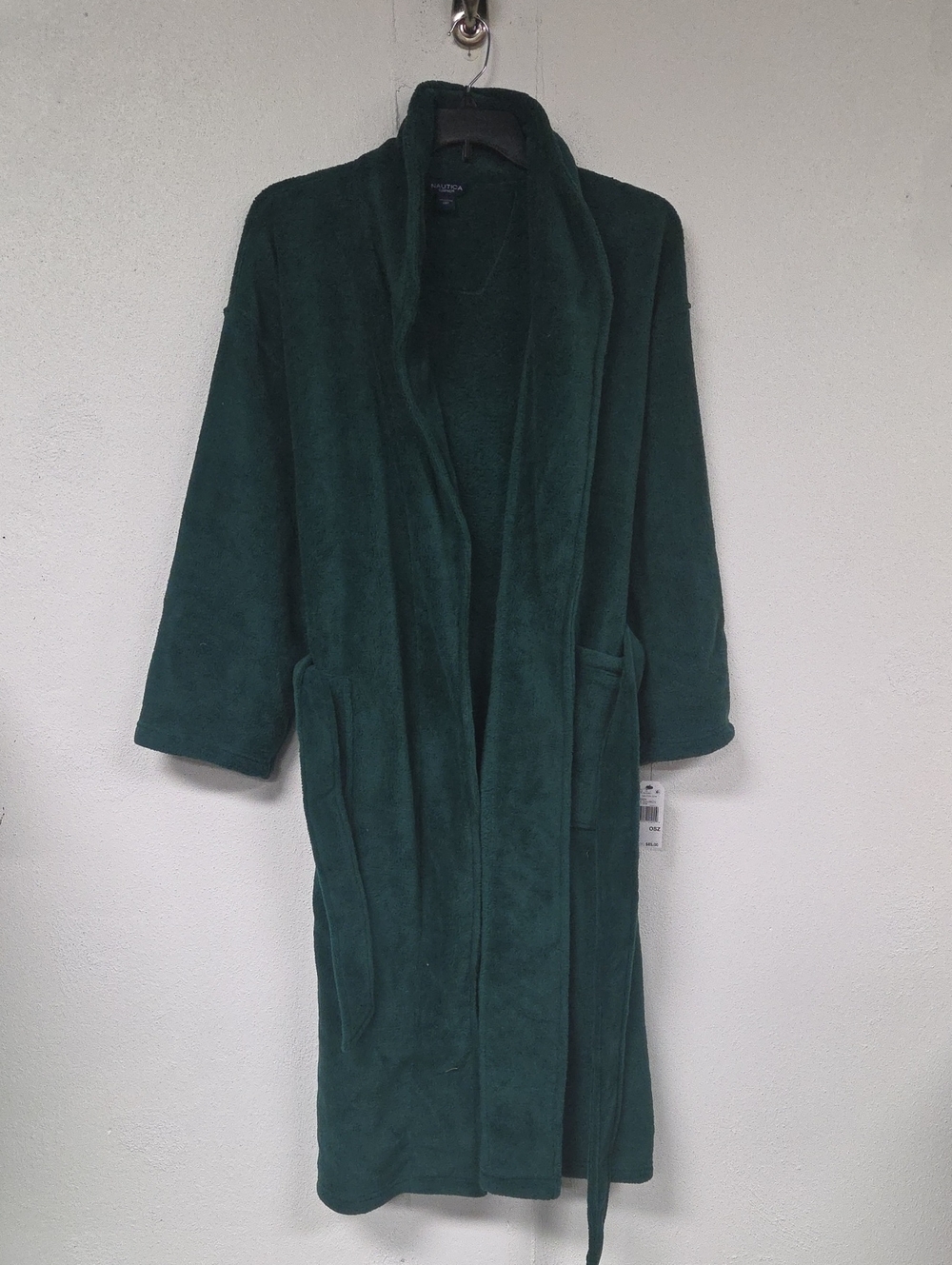 Nautica Plush Sleepwear Robe in Emerald Green